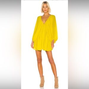 Tularosa Nola Dress in Vibrant Yellow - Small